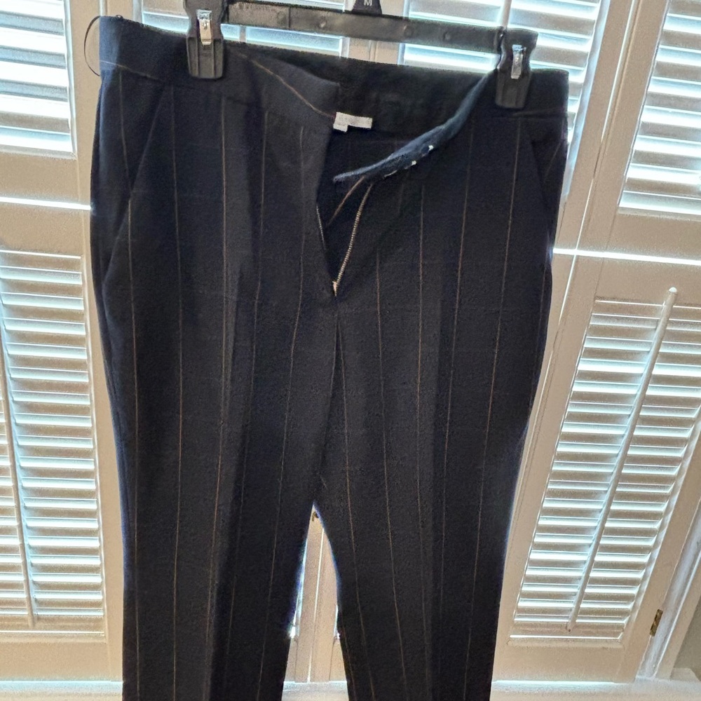 Stella McCartney Black Pinstripe Pants size 8 (44)